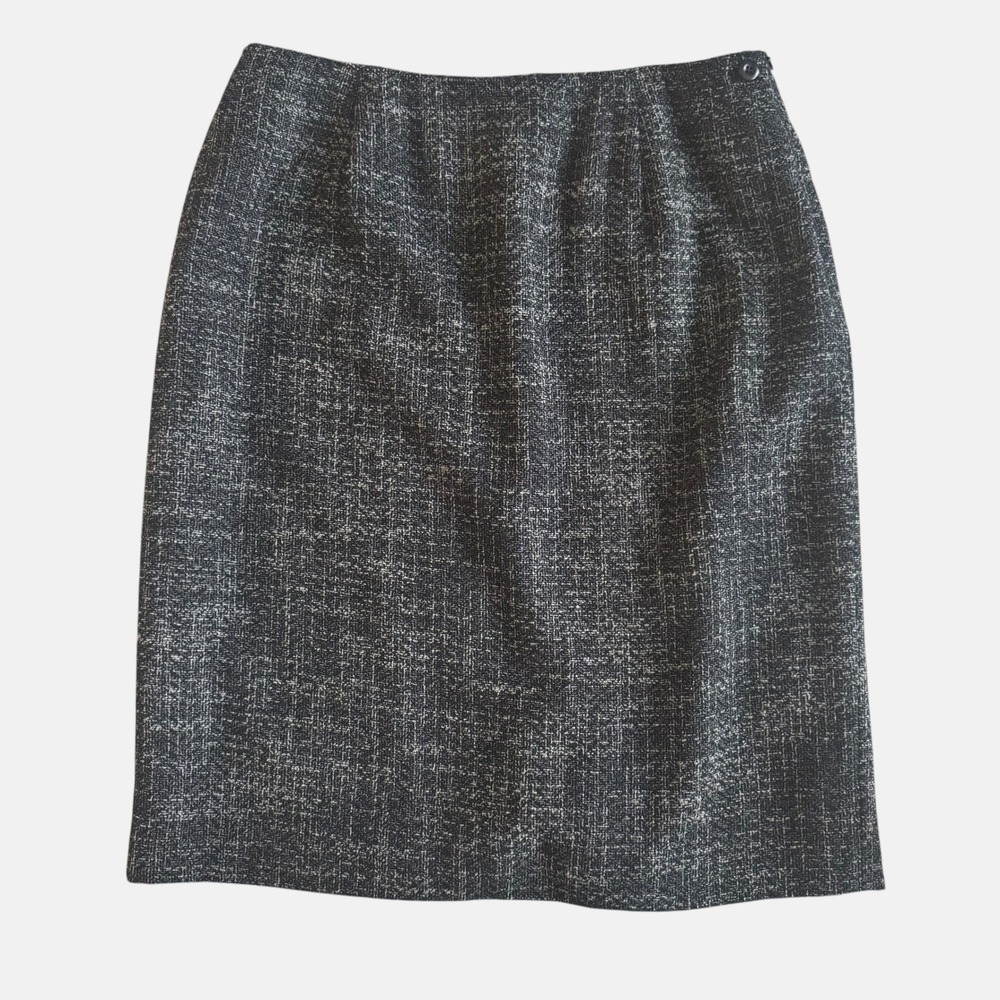 Jones New York Womens grey Wool Tweed Pencil Skirt sz 10 Professional